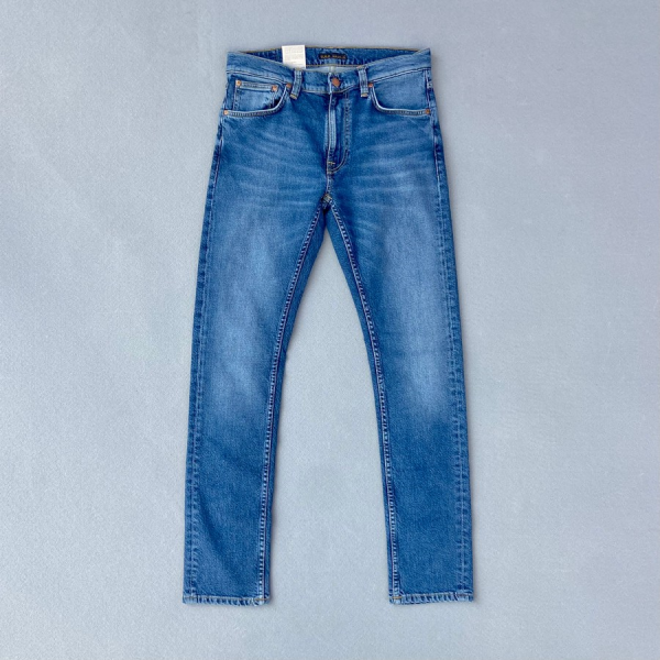 NUDIE JEANS LEAN DEAN BLUE MUD