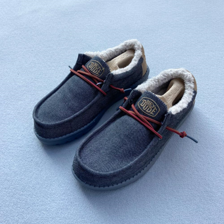 HEY DUDE ZAPATO WALLY BLACK SHELL