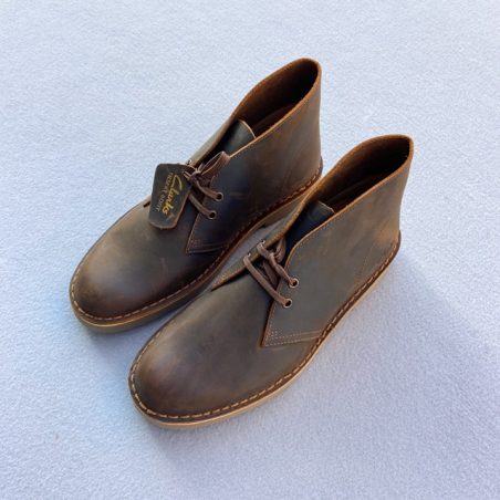 CLARKS DESERT BOOT MARRÓN ENCERADO