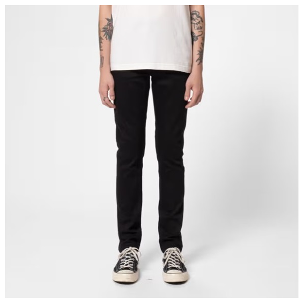 NUDIE JEANS LEAN DEAN - EVER BLACK