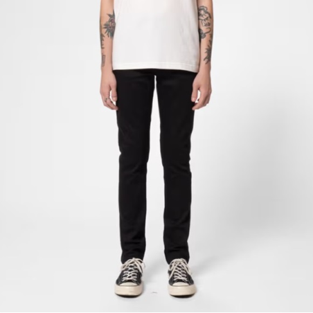 NUDIE JEANS LEAN DEAN - EVER BLACK
