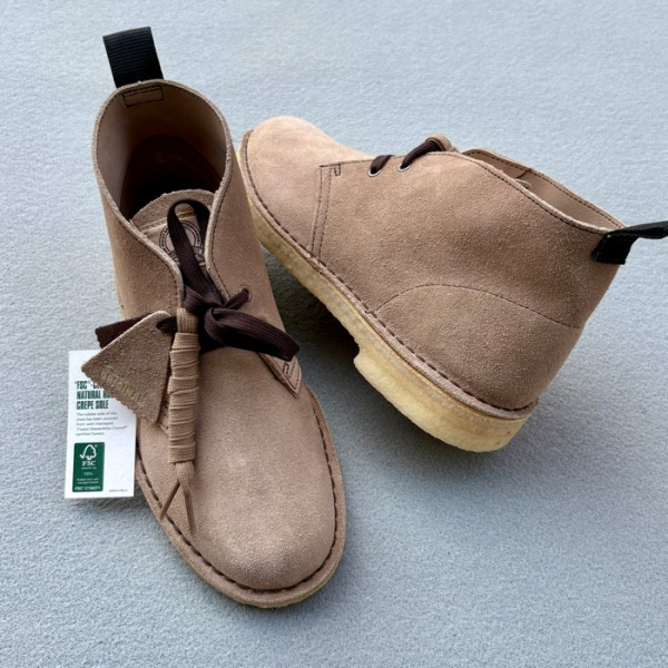 CLARKS DESERT BOOT WOLF SUEDE