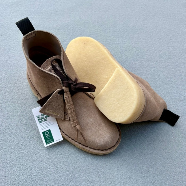 CLARKS DESERT BOOT WOLF SUEDE