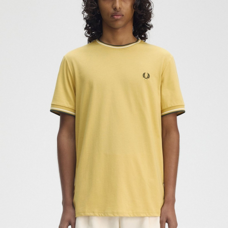 FRED PERRY CAMISETA TWIN TIPPED + MÁS  COLORES