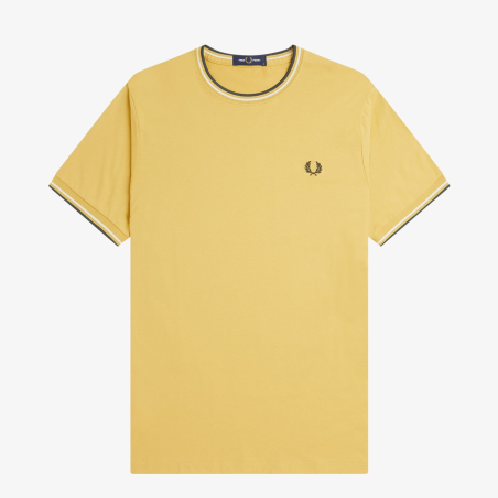 FRED PERRY CAMISETA TWIN TIPPED + MÁS  COLORES