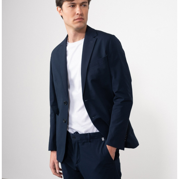 ETIEM AMERICANA SLIM FIT SEERSUCKER