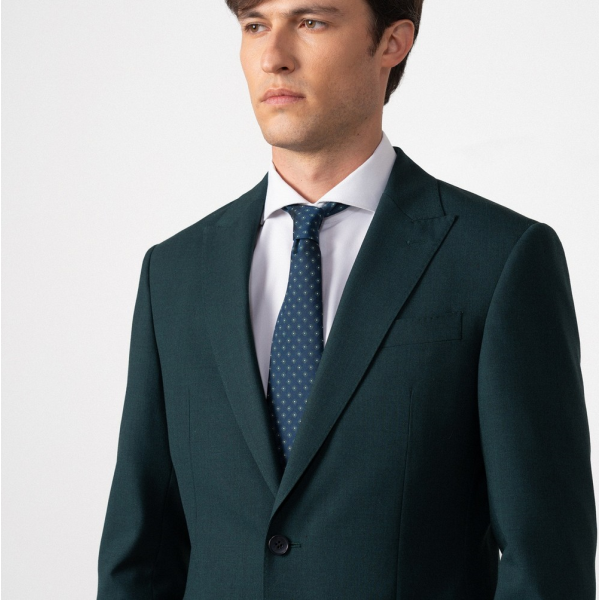 ETIEM TRAJE SLIM FIT SARGA LISA 100% LANA