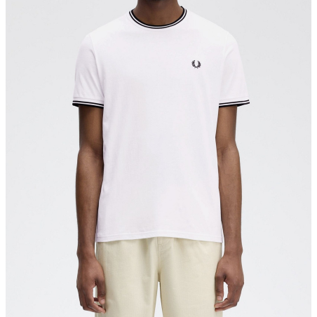 FRED PERRY CAMISETA TWIN TIPPED + MÁS COLORES