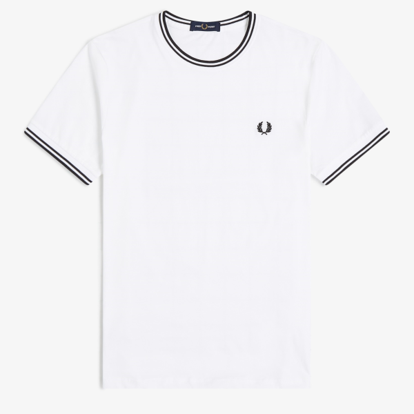 FRED PERRY CAMISETA TWIN TIPPED + MÁS COLORES