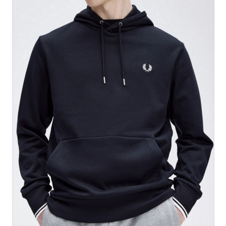 FRED PERRY SUDADERA CON CAPUCHA MARINO