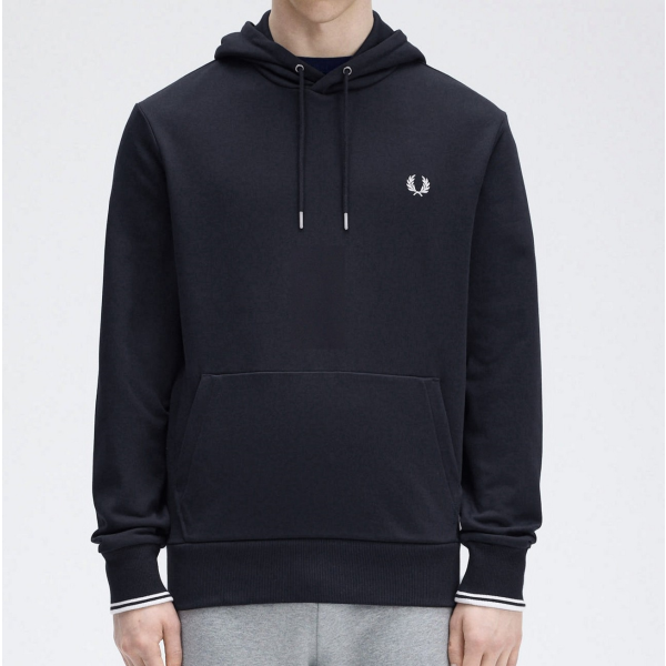 FRED PERRY SUDADERA CON CAPUCHA MARINO