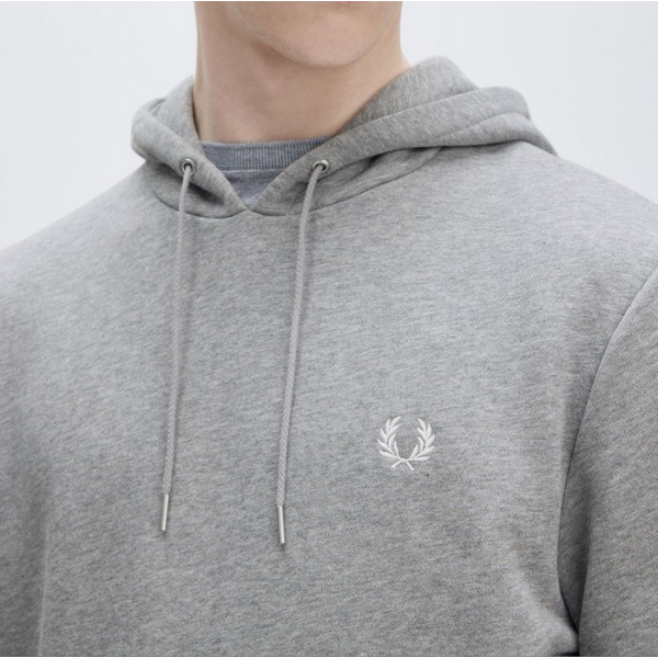 FRED PERRY SUDADERA CON CAPUCHA GRIS