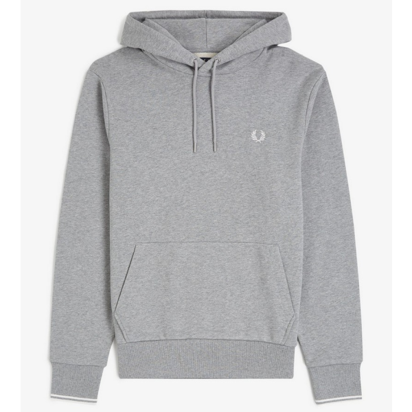 FRED PERRY SUDADERA CON CAPUCHA GRIS