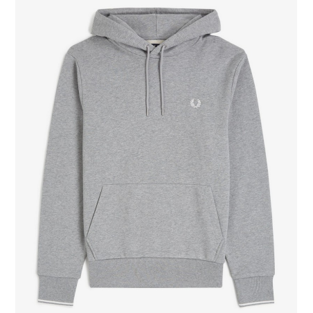 FRED PERRY SUDADERA CON CAPUCHA GRIS