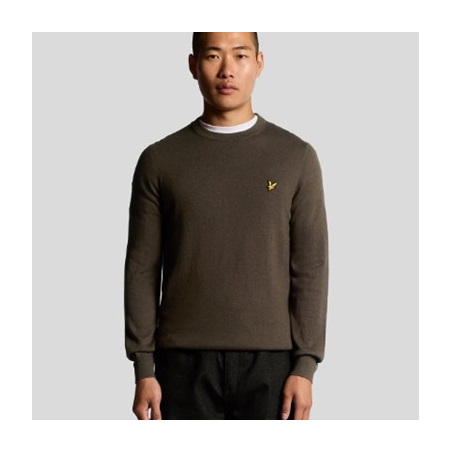 LYLE & SCOTT JERSEY COTTON MERINO CREW NECK JUMPER