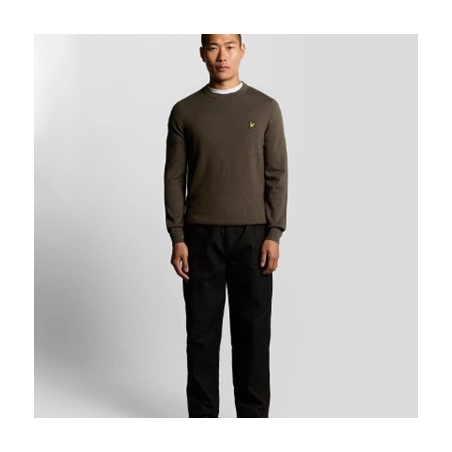 LYLE & SCOTT JERSEY COTTON MERINO CREW NECK JUMPER