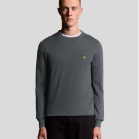 LYLE & SCOTT JERSEY COTTON MERINO CREW NECK JUMPER