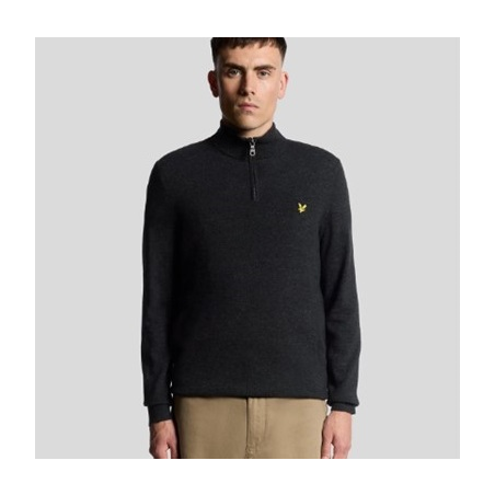 LYLE & SCOTT JERSEY LAMBSWOOL BLEND QUARTER ZIP