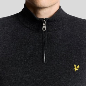 LYLE & SCOTT JERSEY LAMBSWOOL BLEND QUARTER ZIP 2