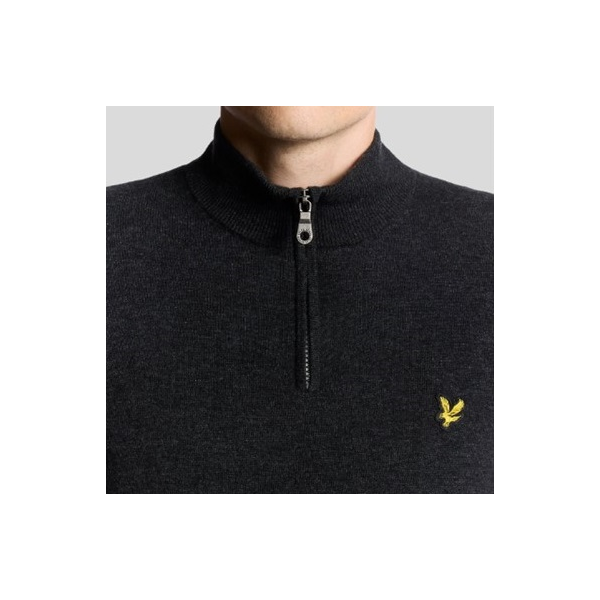 LYLE & SCOTT JERSEY LAMBSWOOL BLEND QUARTER ZIP