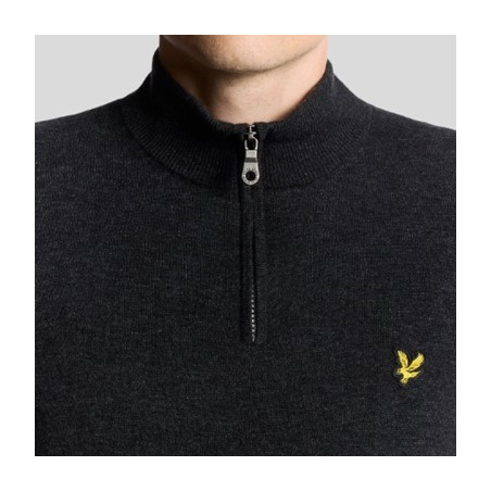LYLE & SCOTT JERSEY LAMBSWOOL BLEND QUARTER ZIP