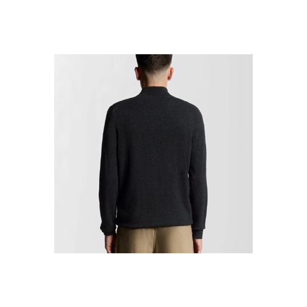 LYLE & SCOTT JERSEY LAMBSWOOL BLEND QUARTER ZIP