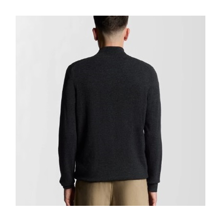 LYLE & SCOTT JERSEY LAMBSWOOL BLEND QUARTER ZIP