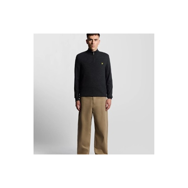 LYLE & SCOTT JERSEY LAMBSWOOL BLEND QUARTER ZIP