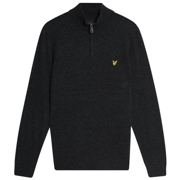 LYLE & SCOTT JERSEY LAMBSWOOL BLEND QUARTER ZIP