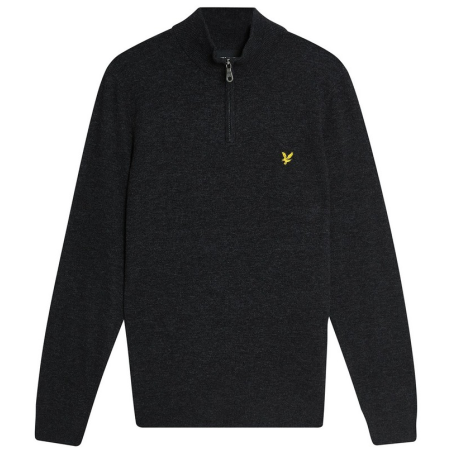 LYLE & SCOTT JERSEY LAMBSWOOL BLEND QUARTER ZIP