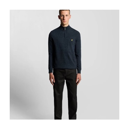 LYLE & SCOTT JERSEY LAMBSWOOL BLEND QUARTER ZIP