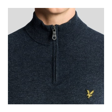 LYLE & SCOTT JERSEY LAMBSWOOL BLEND QUARTER ZIP