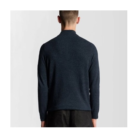LYLE & SCOTT JERSEY LAMBSWOOL BLEND QUARTER ZIP