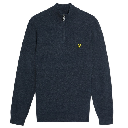 LYLE & SCOTT JERSEY LAMBSWOOL BLEND QUARTER ZIP