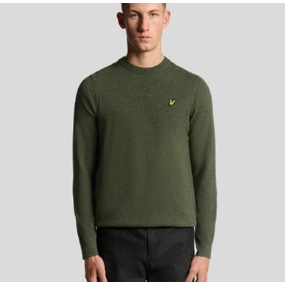 LYLE & SCOTT JERSEY LAMBSWOOL BLEND CREW NECK