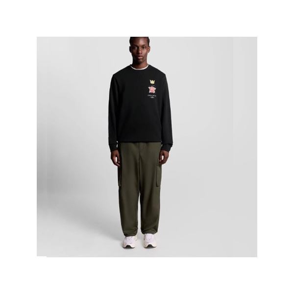 LYLE & SCOTT SUDADERA ROSE AND CROWN GRAPHIC CREW