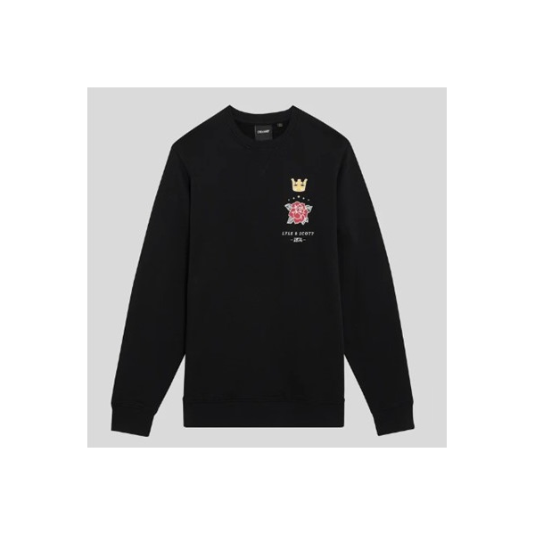 LYLE & SCOTT SUDADERA ROSE AND CROWN GRAPHIC CREW