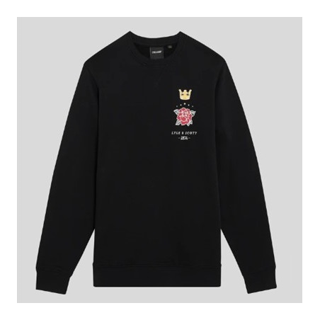 LYLE & SCOTT SUDADERA ROSE AND CROWN GRAPHIC CREW
