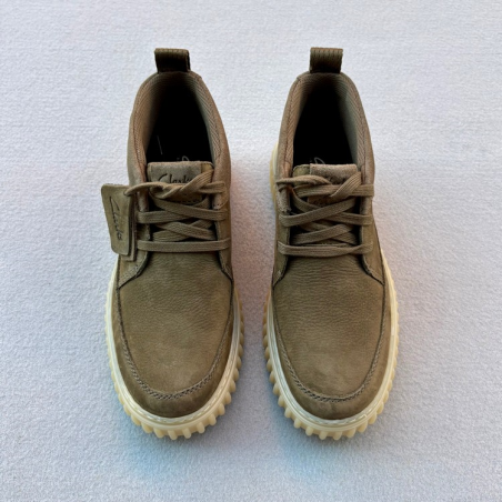 CLARKS BOTIN TORHILL LACE HI KHAKI NUBUCK