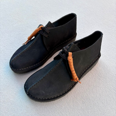 CLARKS BOTIN DESERT TREK BLACK SUEDE