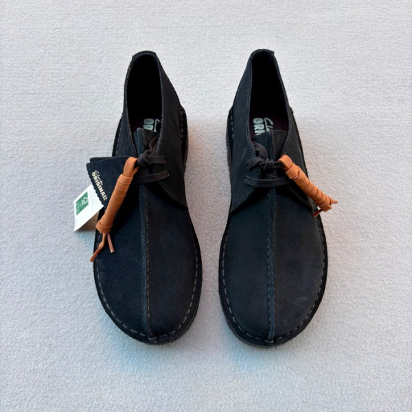 CLARKS BOTIN DESERT TREK BLACK SUEDE