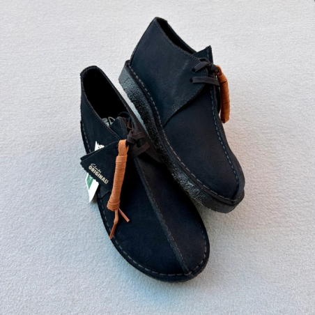 CLARKS BOTIN DESERT TREK BLACK SUEDE