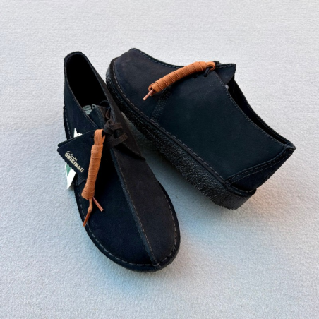 CLARKS BOTIN DESERT TREK BLACK SUEDE