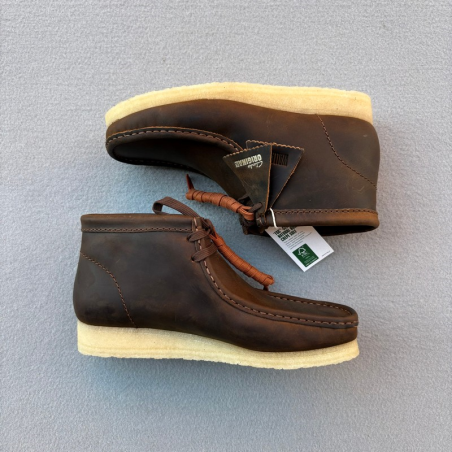 CLARKS BOTIN WALLABEE BOOT BEESWAX