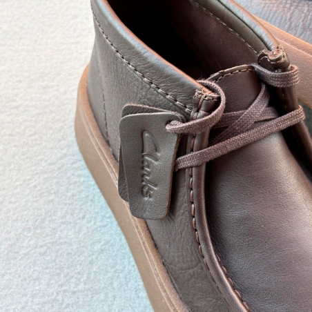 CLARKS BOTIN TORVIEW HI BROWN LEATHER