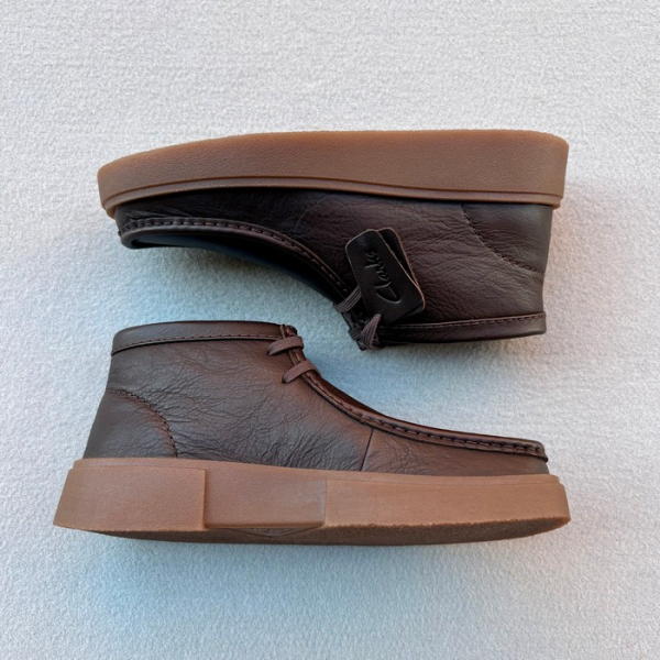 CLARKS BOTIN TORVIEW HI BROWN LEATHER