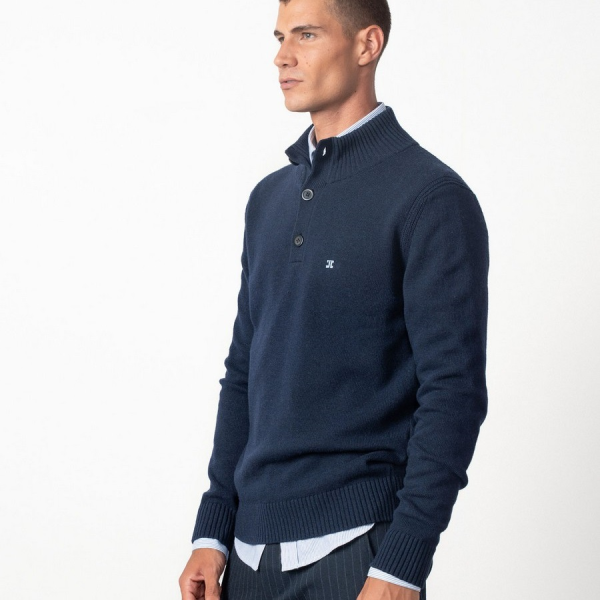 ETIEM JERSEY CUELLO ALTO CIERRE BOTONES