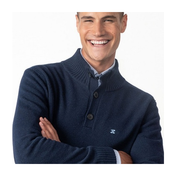 ETIEM JERSEY CUELLO ALTO CIERRE BOTONES