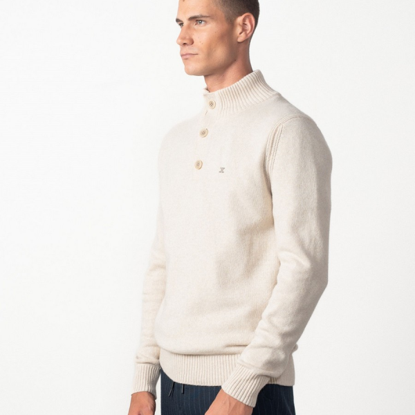 ETIEM JERSEY CUELLO ALTO CIERRE BOTONES