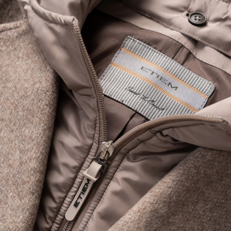 ETIEM ABRIGO LANA CON CAPUCHA DESMONTABLE